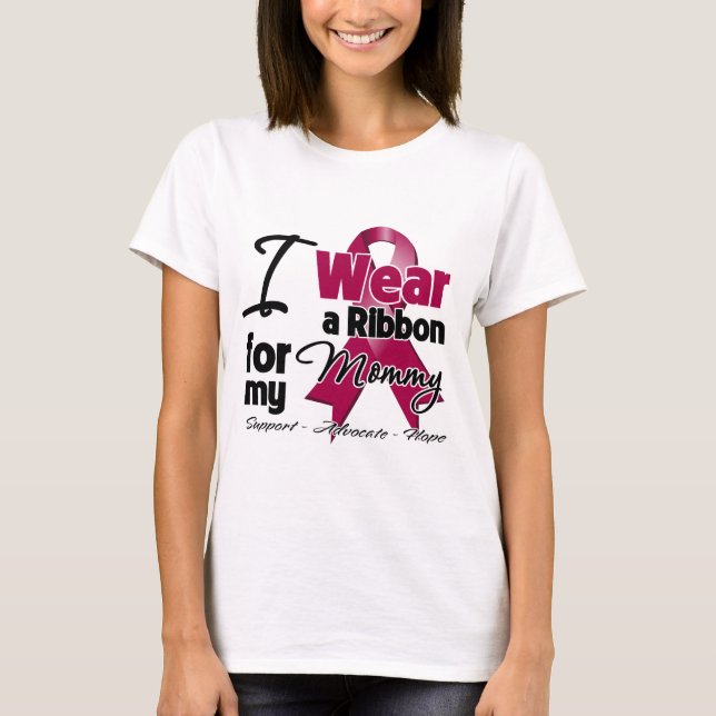 Mommy - Multiple Myeloma Ribbon T-Shirt (Front)