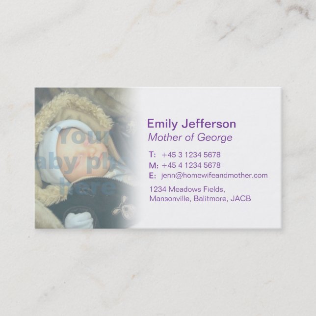 Mommy / mummy  calling information cards (Front)