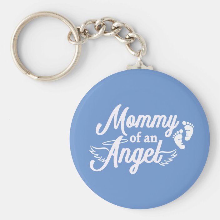 mommy of an angel keychain