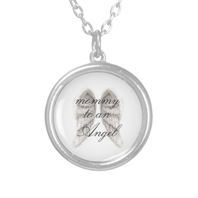 mommy of an angel necklace (Front)
