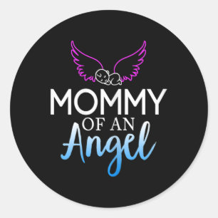 Mommy Of An Angel Sids Awareness Month Classic Round Sticker