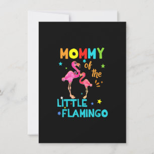 Mommy Of Little Flamingo Birthday Family Shirts Ma Invitation