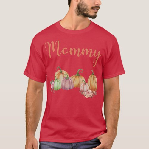 Mommy of Little Pumpkin First Birthday Autumn Pump T_Shirt