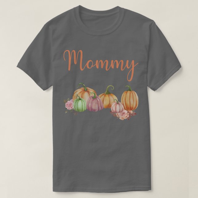 Mommy Of Little Pumpkin First Birthday Autumn Pump T-Shirt (Design Front)