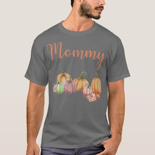 Mommy Of Little Pumpkin First Birthday Autumn Pump T_Shirt