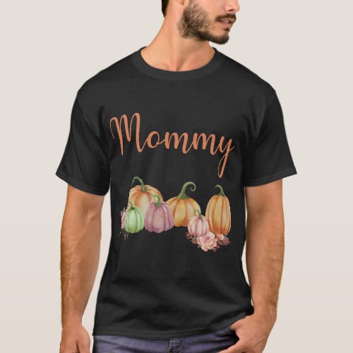 Mommy of Little Pumpkin First Birthday Autumn Pump T_Shirt