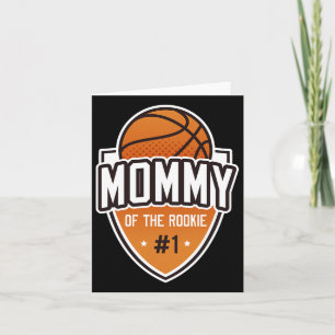Mommy Of Rookie 1st Birthday Bysketbyll Party Matc Card