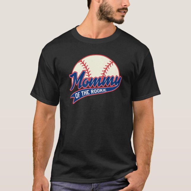Mommy of Rookie Birthday Matching Baseball Theme P T-Shirt (Front)