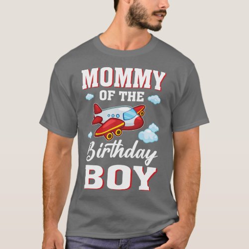 Mommy of the Birthday Boy Airplane Party  vintage T_Shirt
