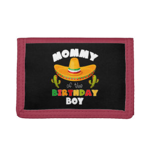 Mommy Of The Birthday Boy Cinco de Mayo Trifold Wallet