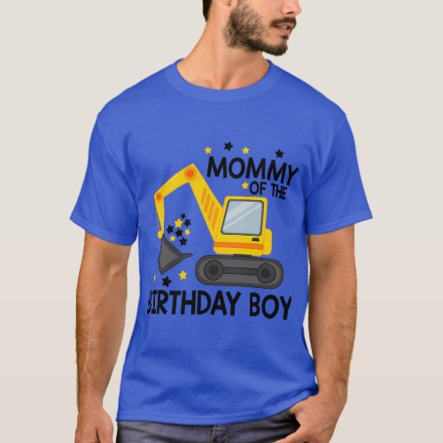 Mommy Of The Birthday Boy Construction Birthday Fa T_Shirt