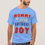 Mommy Of The Birthday Boy Costume Spider Web Birth T-Shirt