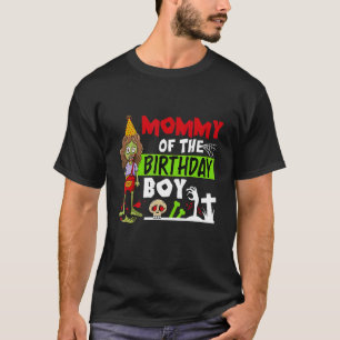 Mommy Of The Birthday Boy   Cute Zombie Kids & Boy T-Shirt