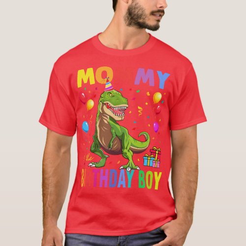 Mommy of the Birthday Boy  Dinosaur Raptor Funny   T_Shirt