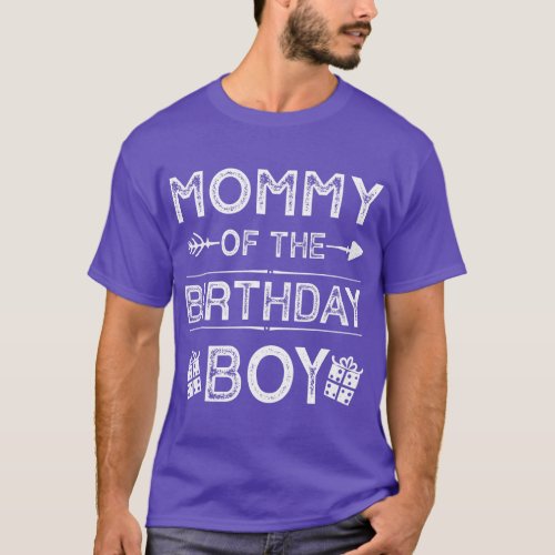 Mommy Of The Birthday Boy Family Love Celebration  T_Shirt