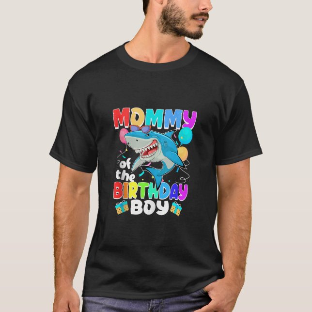 Mommy of the Birthday Boy Family Matching Party Sh T-Shirt (Front)