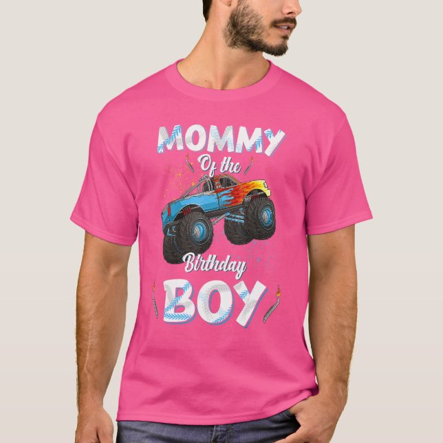 Mommy Of The Birthday Boy Monster Truck Bday Women T-Shirt (Front)