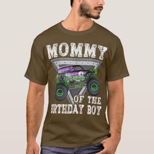 Mommy of the Birthday Boy Monster Truck Birthday f T_Shirt