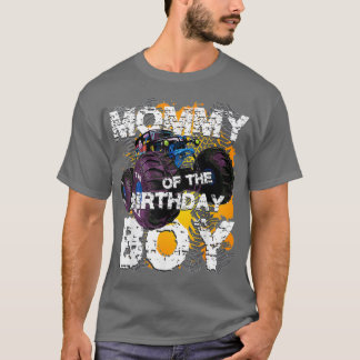 Mommy Of The Birthday Boy Monster Truck Matching T-Shirt