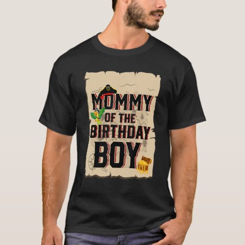 Mommy Of The Birthday Boy  Mother Pirate Theme 5th T_Shirt