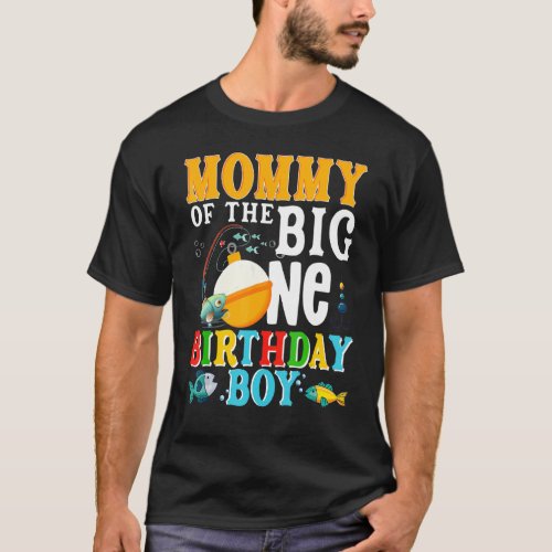 Mommy Of The Birthday Boy O Fish Ally One Birthday T_Shirt