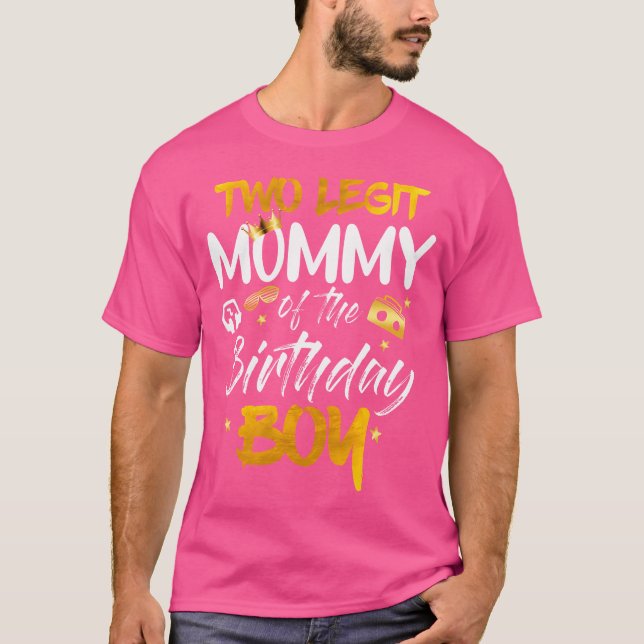 Mommy Of The Birthday Boy Shirt 2Nd Birthday Hip H (Front)