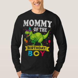 Mommy of the Birthday Boy T-Rex RAWR Dinosaur Birt T-Shirt