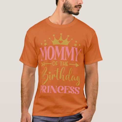 Mommy of The Birthday for Girl 1st Birthday Prince T_Shirt