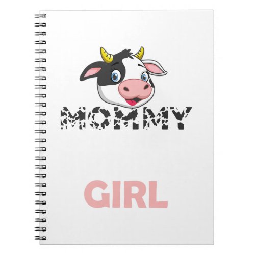 Mommy Of The Birthday Girl Cows Farm Cow Mom Perf Notebook