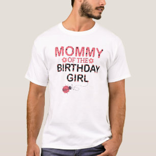 Mommy Of The Birthday Girl Family Matching Ladybug T-Shirt