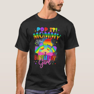 Mommy Of The Birthday Girl Unicorn Girls Rainbow P T-Shirt