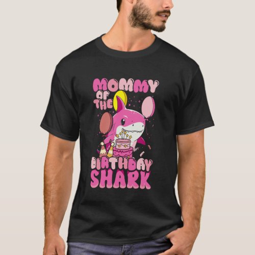 Mommy of the Birthday Kid Shark Party Family Match T-Shirt