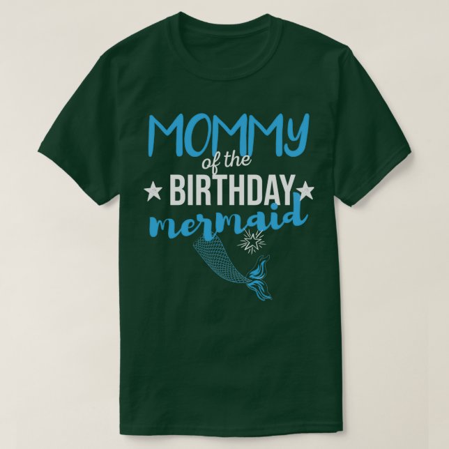 Mommy Of The Birthday Mermaid Gift For Women 1 T-Shirt (Design Front)