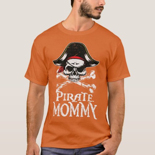 Mommy Of the Birthday Pirate Matching Family Party T_Shirt