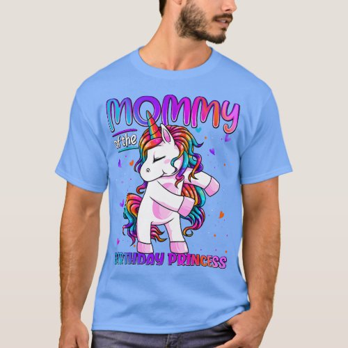 Mommy of the Birthday Princess Girl Flossing Unico T_Shirt