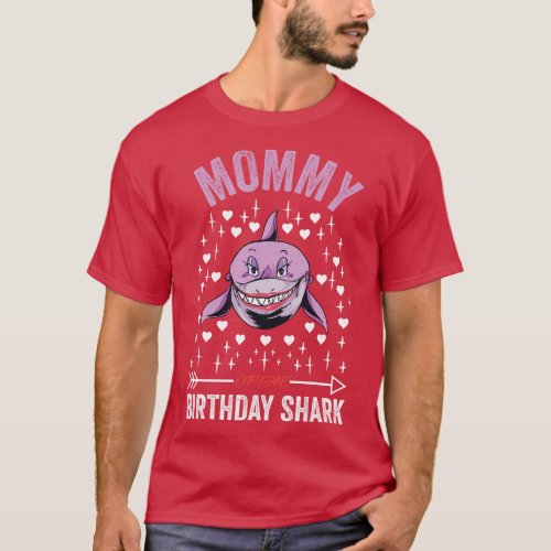 Mommy Of The Birthday Shark Birthday Boy Family Ma T_Shirt