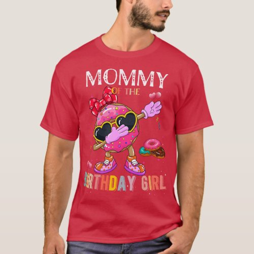 Mommy Of The Dabbing Donut Birthday Girl Donut Swe T_Shirt