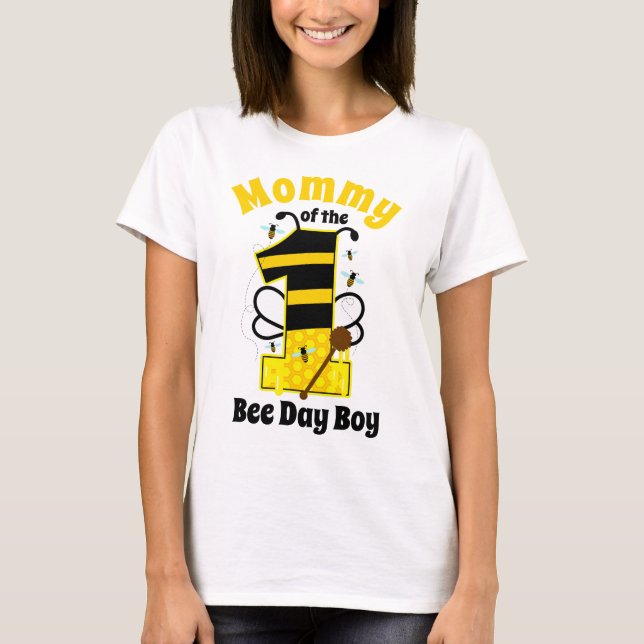 Mommy of the First Birthday Bee T-Shirt (Front)