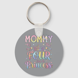Mommy Of The Four A Princess 4th Birthday Girl Keychain