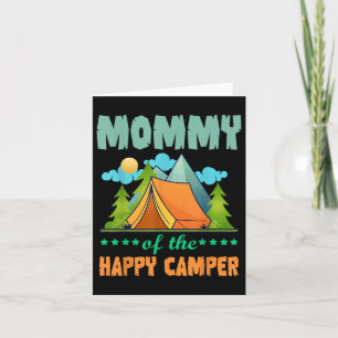 Mommy Of The Happy Camper 1st Birthday Camping Mat Card