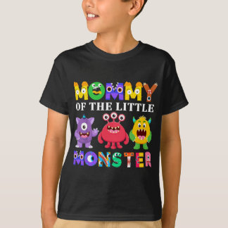 Mommy Of The Little Monster Birthday Party Family T-Shirt