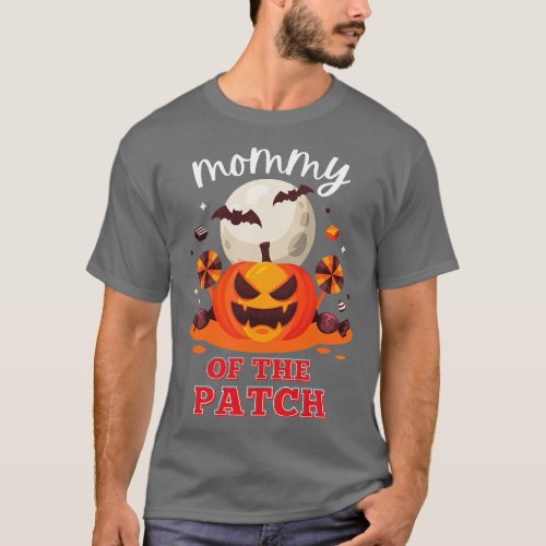 Mommy Of The Patch Halloween Matching Costume Fami T_Shirt