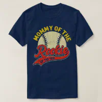 Sports LEGENDZ Funny Vintage Baseball Mommy of The Rookie T-Shirt