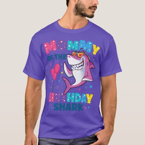 Mommy of the Shark Birthday Mom Matching Family  g T_Shirt