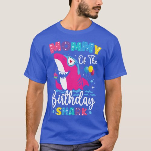 Mommy of the Shark Birthday Mom Matching Family  r T_Shirt