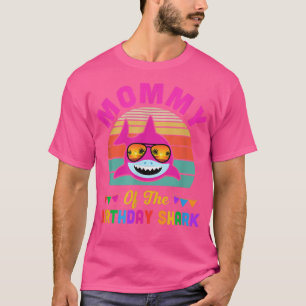 Mommy Of The Shark Birthday Mom Matching Family T-Shirt