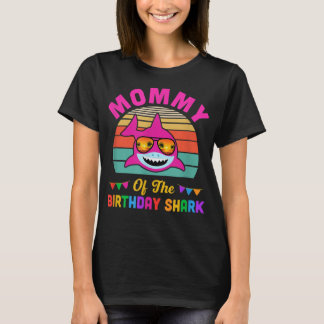 Mommy Of The Shark Birthday Mom Matching Family T-Shirt