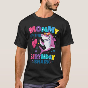 Mommy of the Shark Birthday Mom Matching Family T-Shirt
