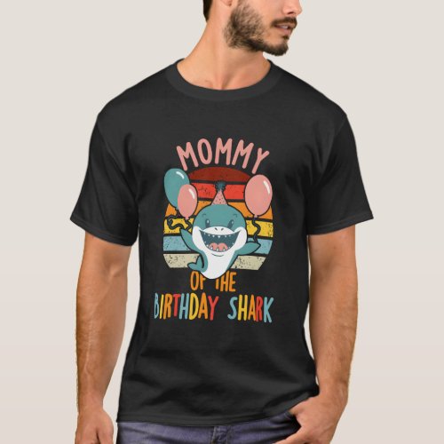 Mommy Of The Shark For Family T_Shirt