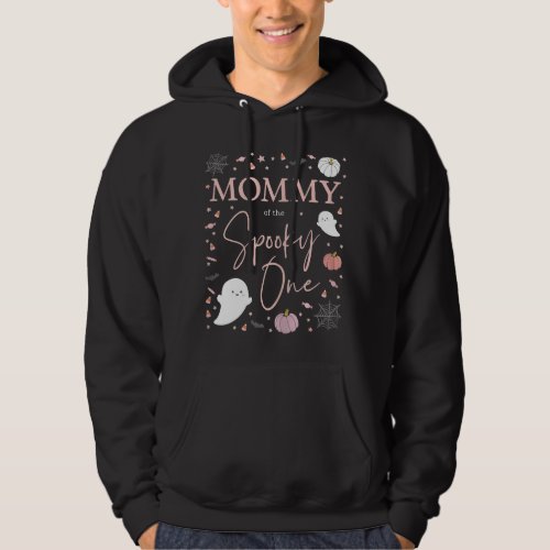 Mommy of the Spooky One Girl First Birthday Pink H Hoodie